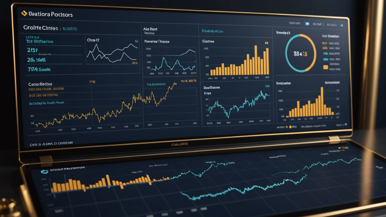 AI-assisted market analysis concept